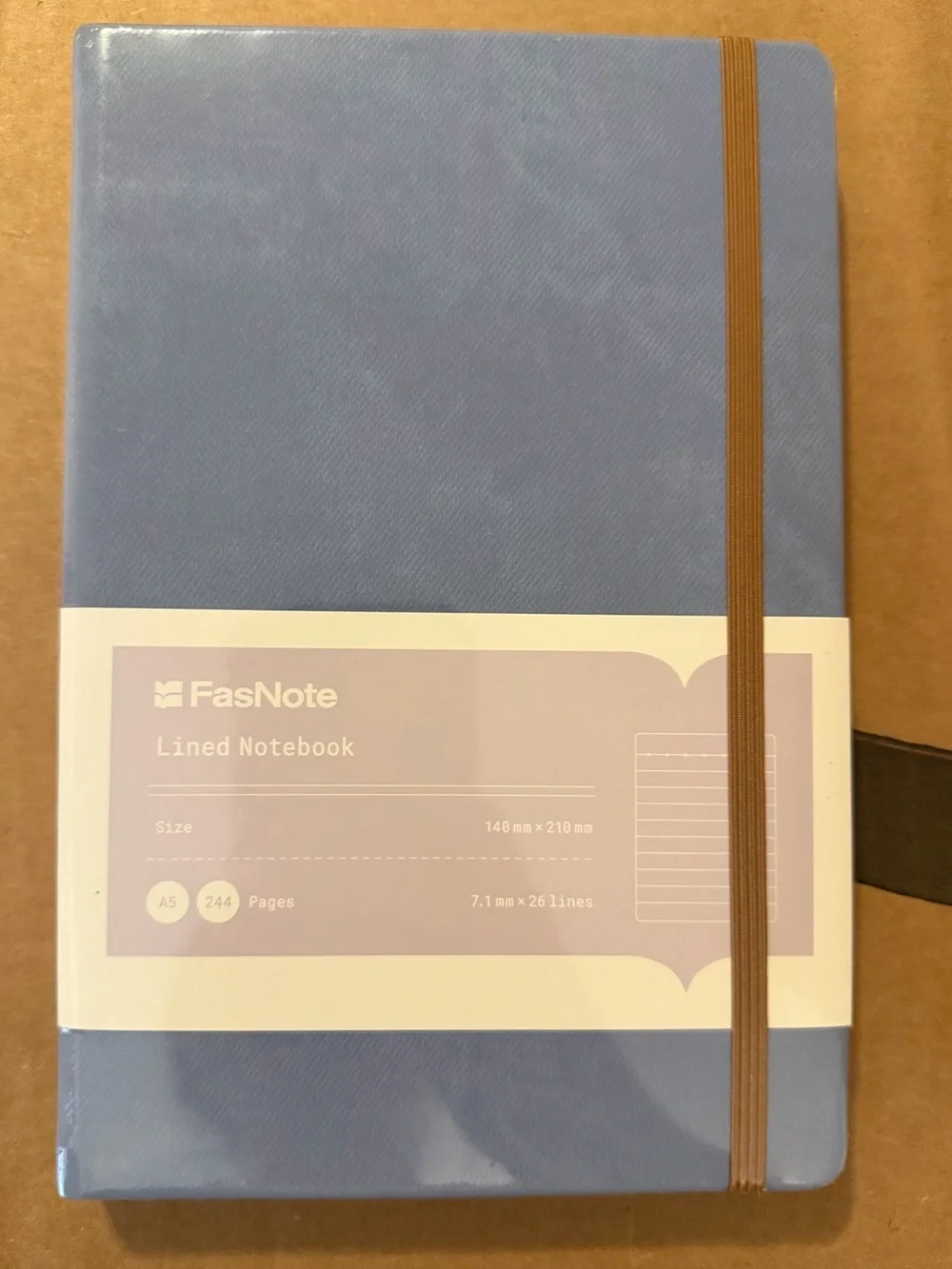 Notebook Hardcover A5 Lined 1PC School Work Office Journal Light Steel Blue OW
